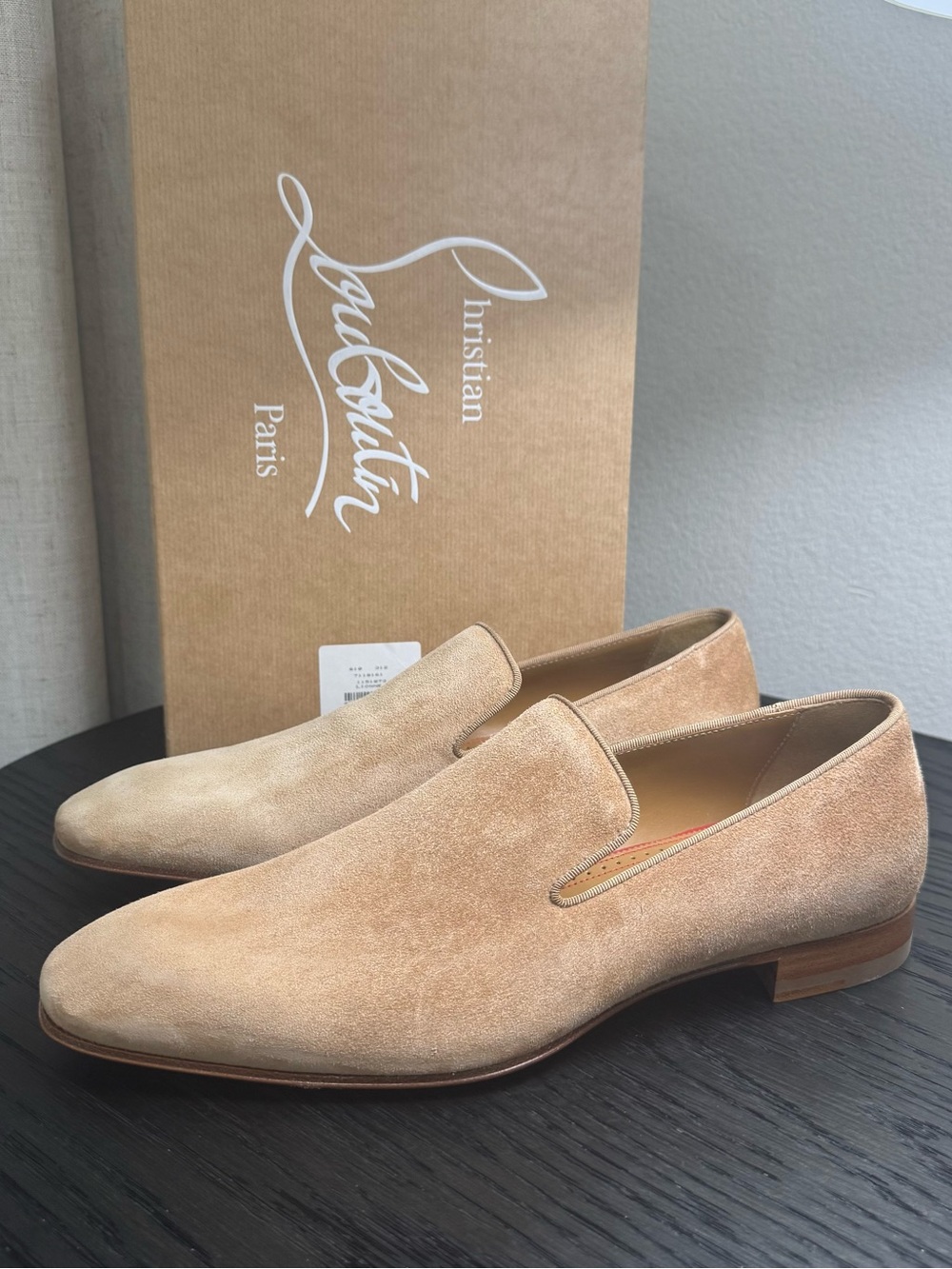 Christian Louboutin Dandelion Loafer Suede Lionne Beige 41
